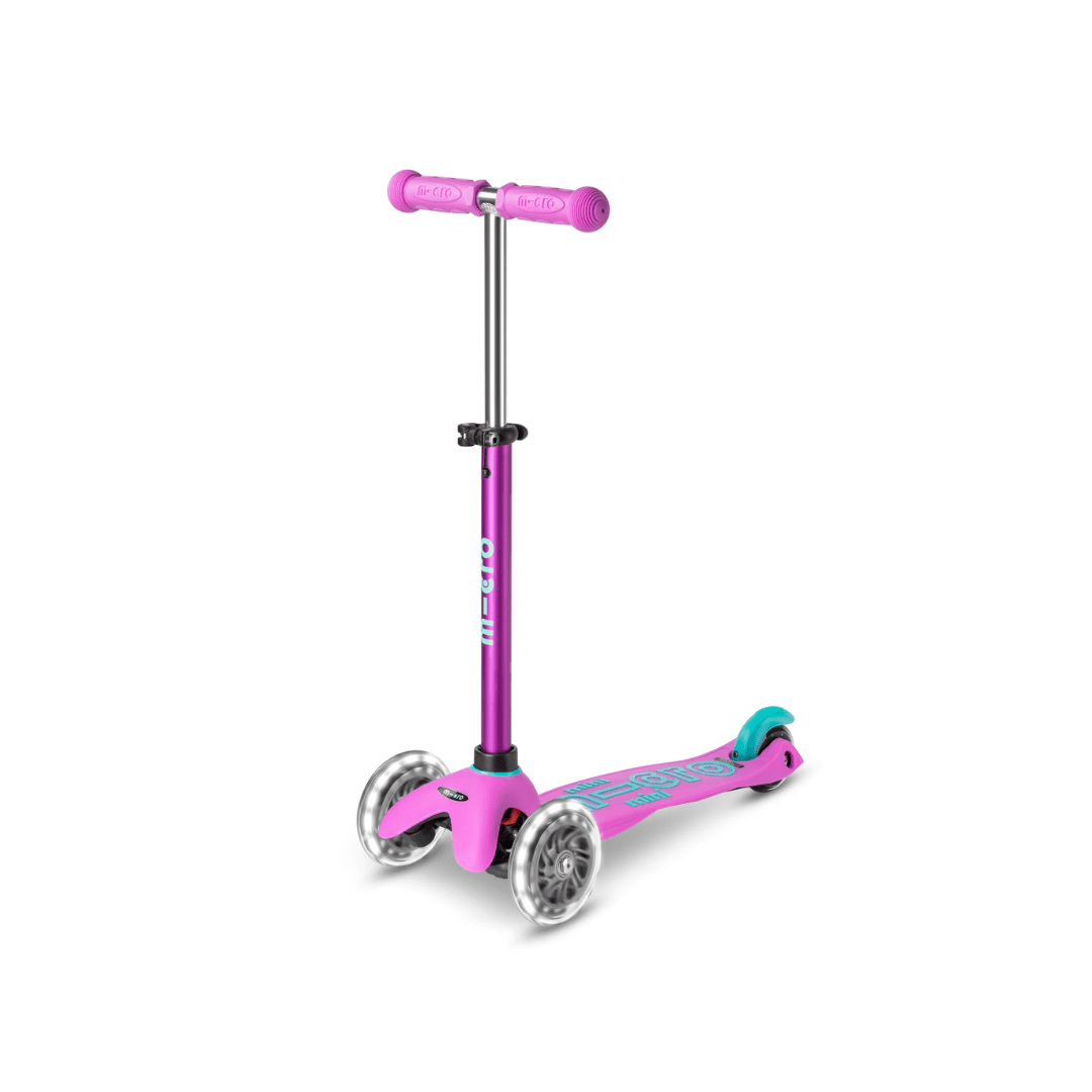 Micro Kick Scooter Lavender Mini Micro Deluxe LED 3 Wheel Scooter