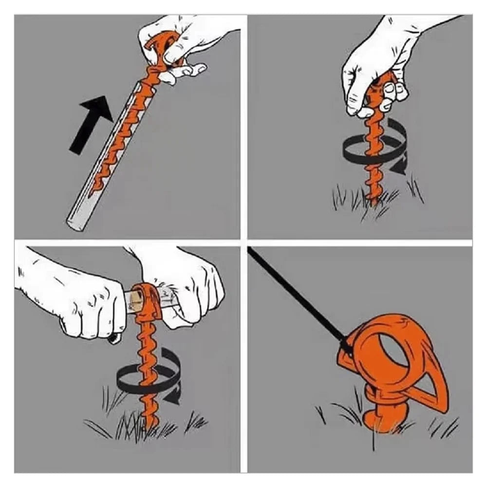 Often Accessories Often 30cm Heavy Duty Spiral Sand Dirt Stake