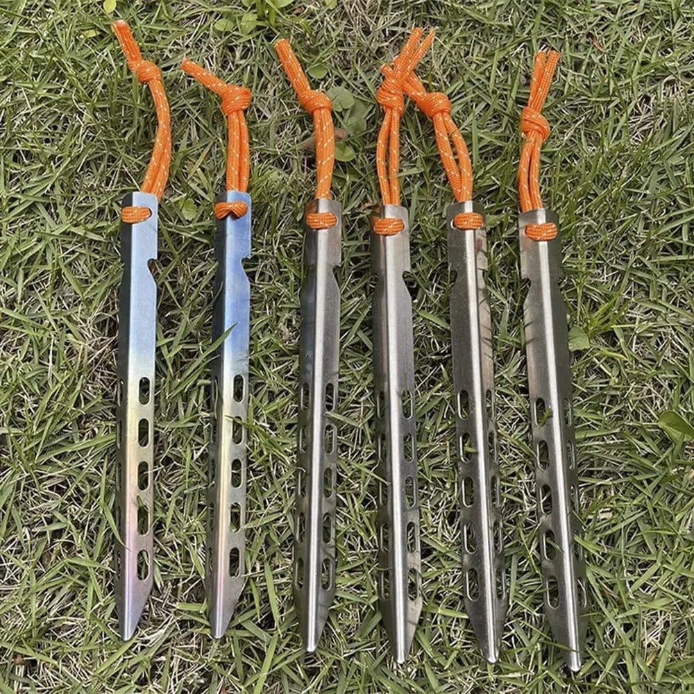 Often Accessories Often 8 Pack Set 16 cm V-Shaped Titanium Alloy Peg