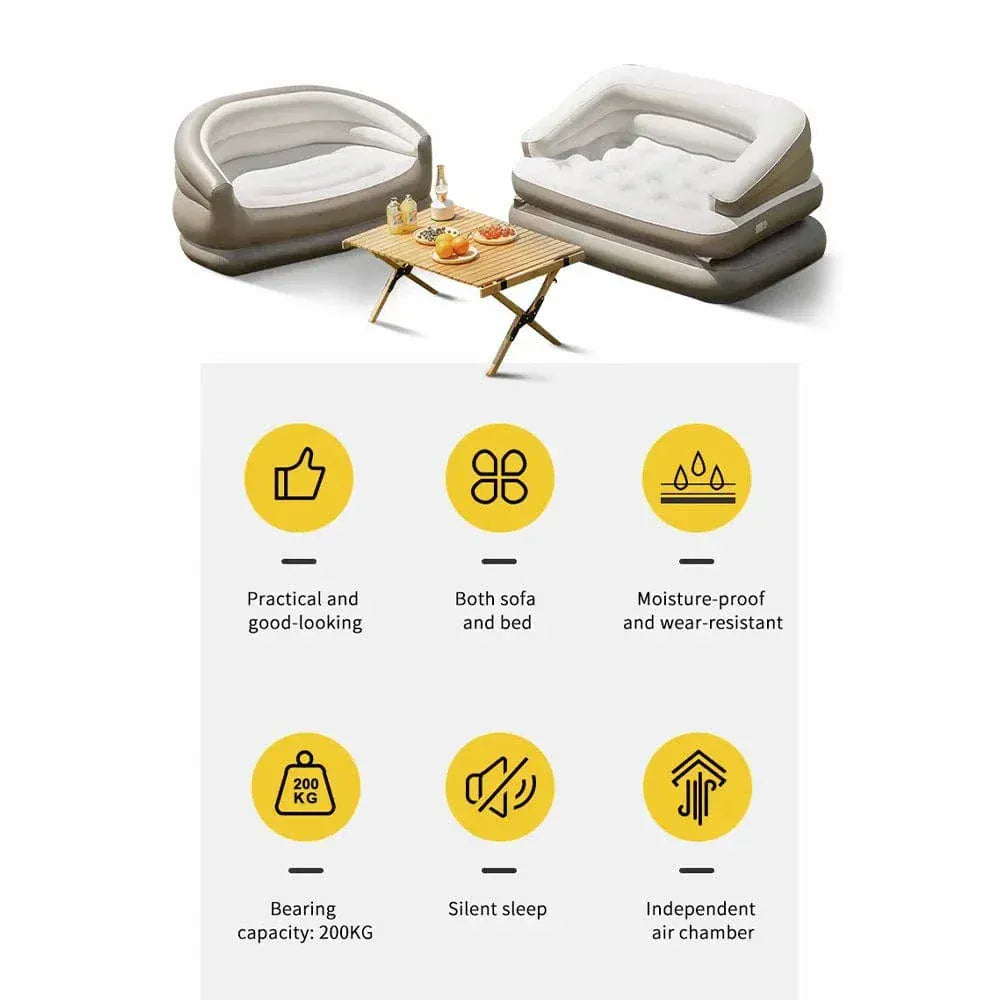 Often Accessories Often Deluxe Inflatable Double Lounger Sofa Outdoor / Indoor