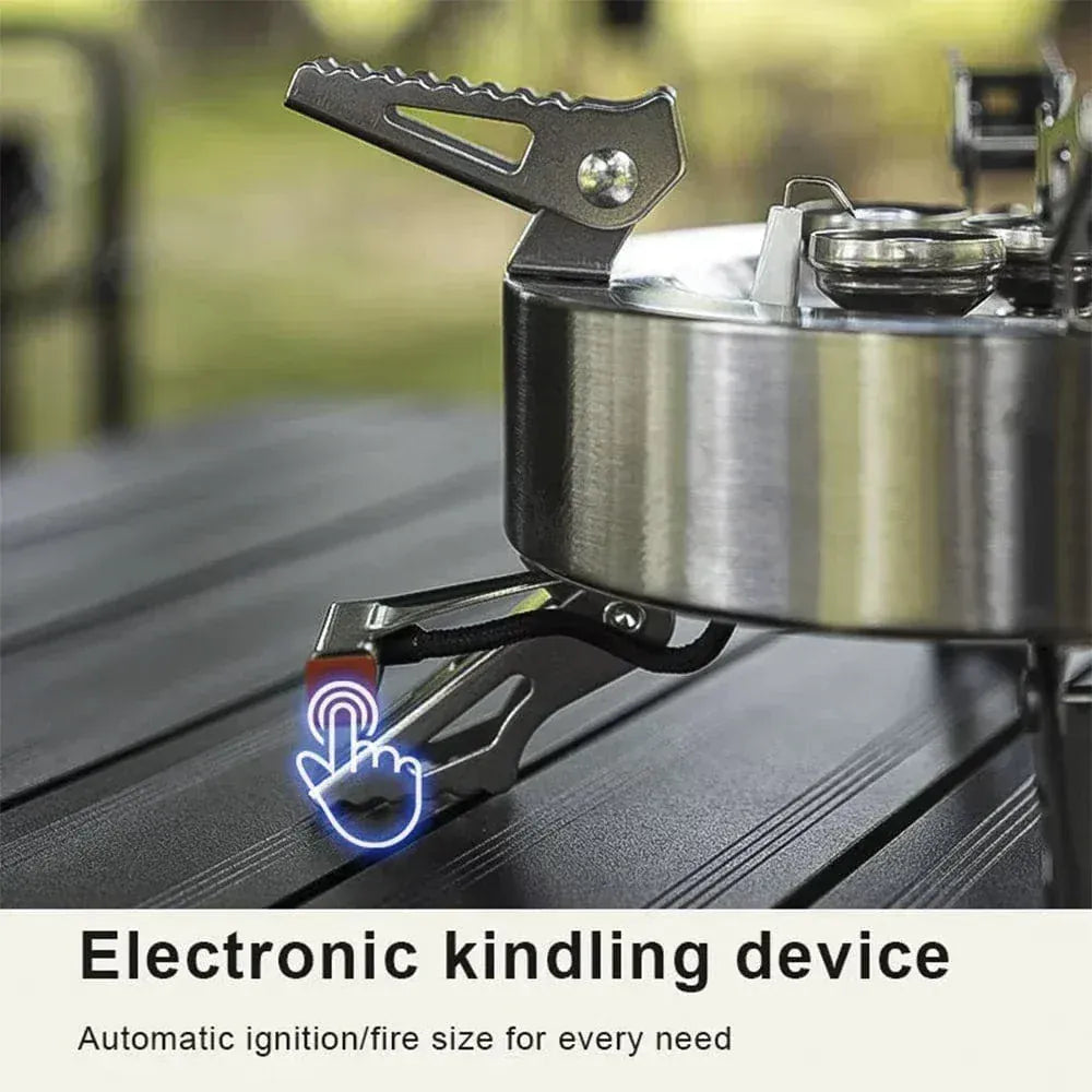 Often Accessories Often High Power Wind Resist 5 Heads Steel ButaneGas Fire Stove 12800W