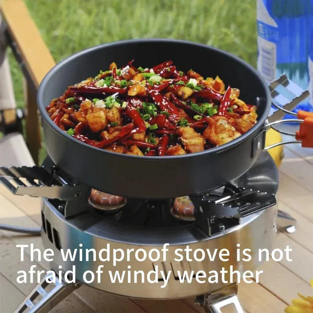 Often Accessories Often High Power Wind Resist 5 Heads Steel ButaneGas Fire Stove 12800W