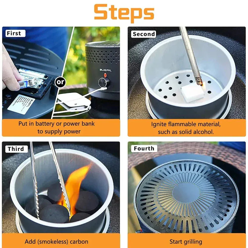 Often Accessories Often Portable Smokeless Multifunctional BBQ Grill Stove