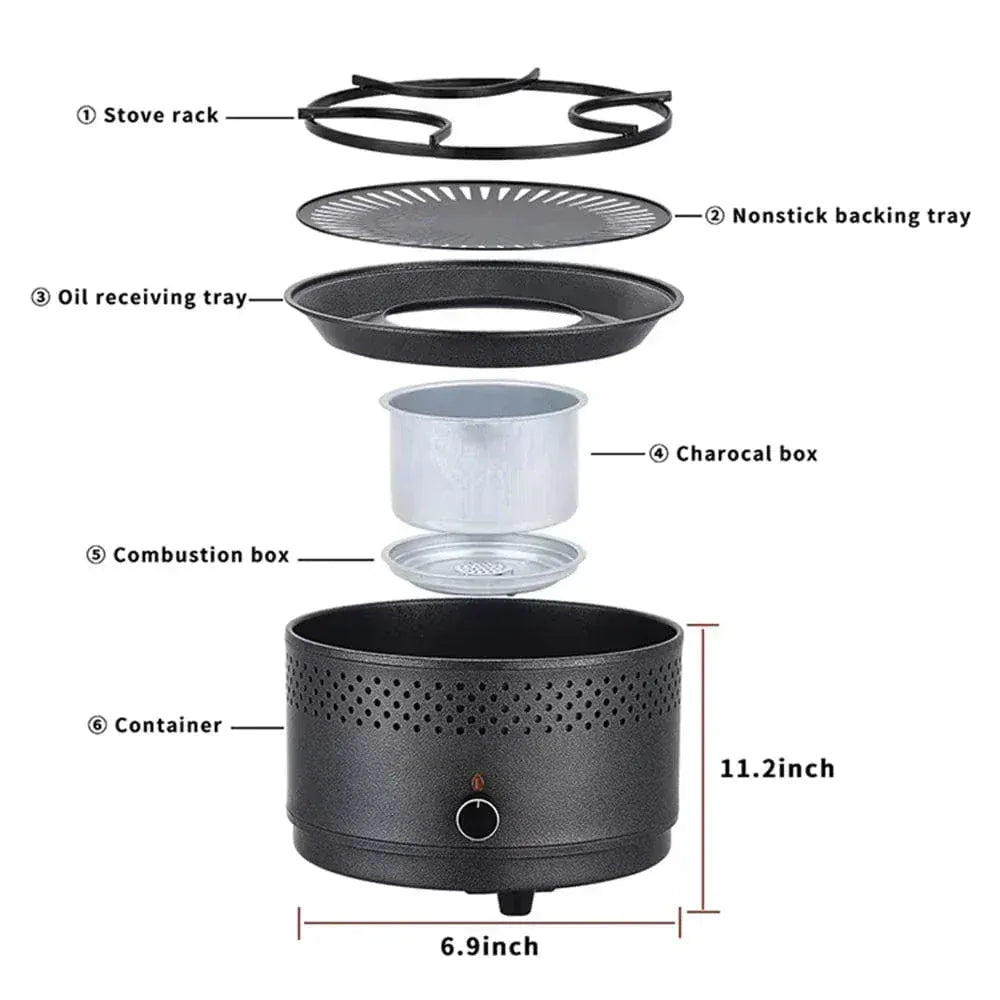 Often Accessories Often Portable Smokeless Multifunctional BBQ Grill Stove