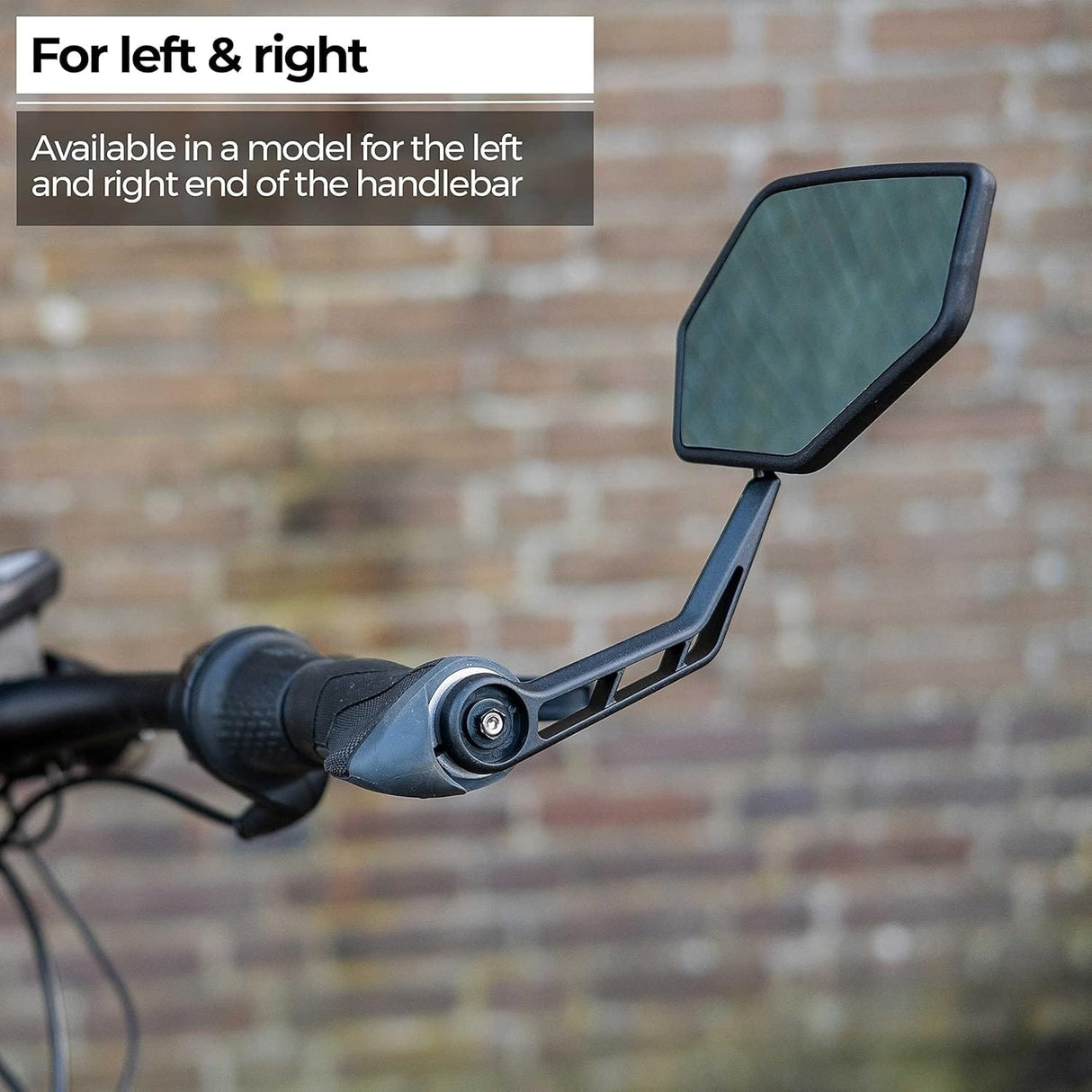 BBB Accessories BBB BBM-01 E-View Bar End Bike Mirror - Anti-Glare, Adjustable for E-Bikes