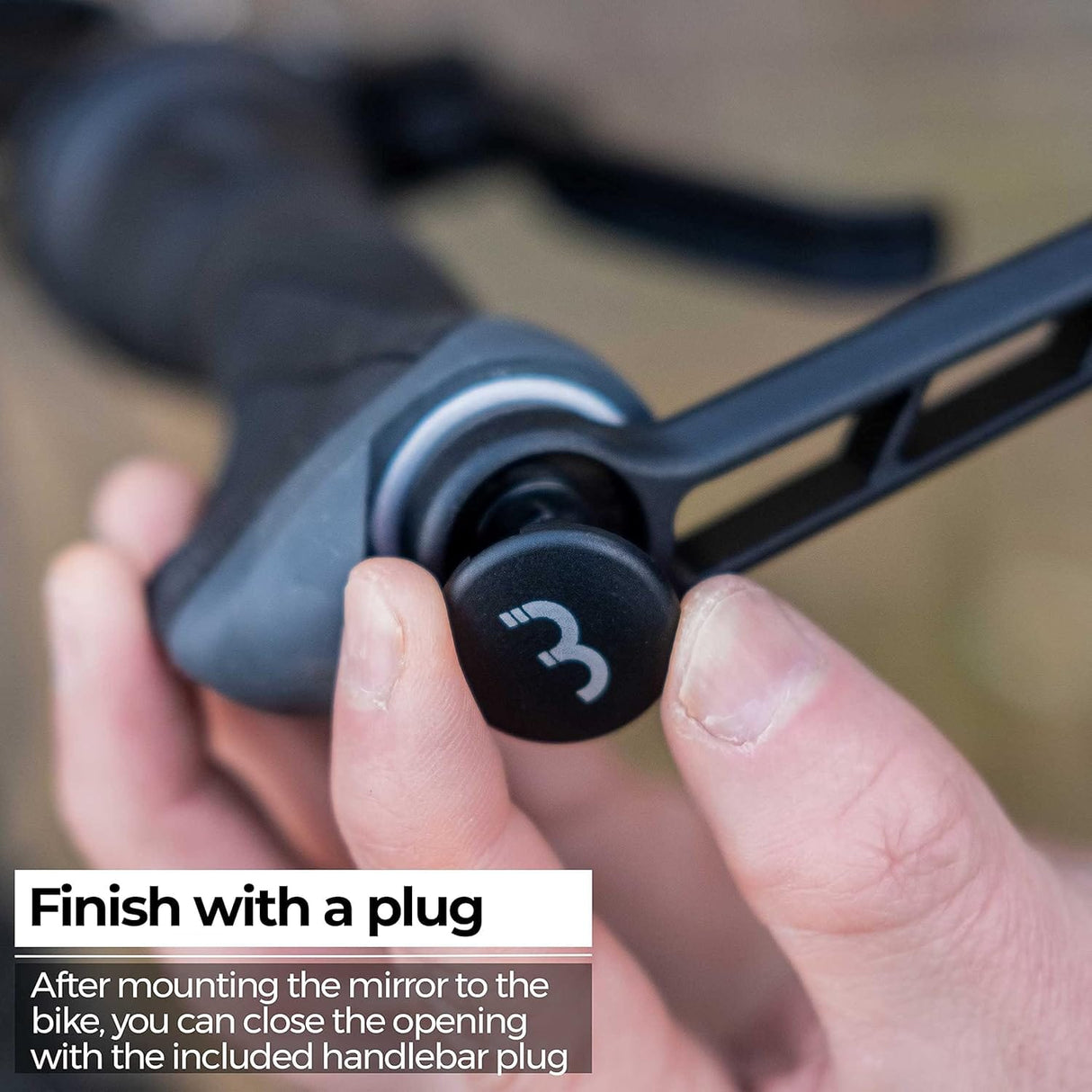 BBB Accessories BBB BBM-01 E-View Bar End Bike Mirror - Anti-Glare, Adjustable for E-Bikes