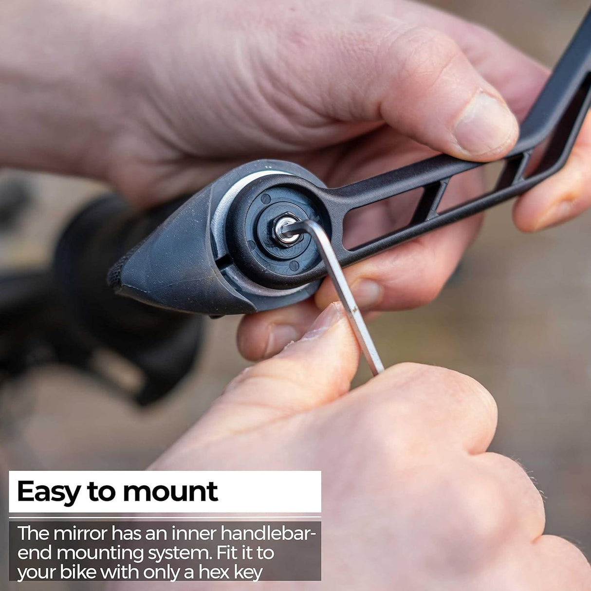 BBB Accessories BBB BBM-01 E-View Bar End Bike Mirror - Anti-Glare, Adjustable for E-Bikes