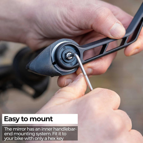 BBB Accessories BBB BBM-01 E-View Bar End Bike Mirror - Anti-Glare, Adjustable for E-Bikes