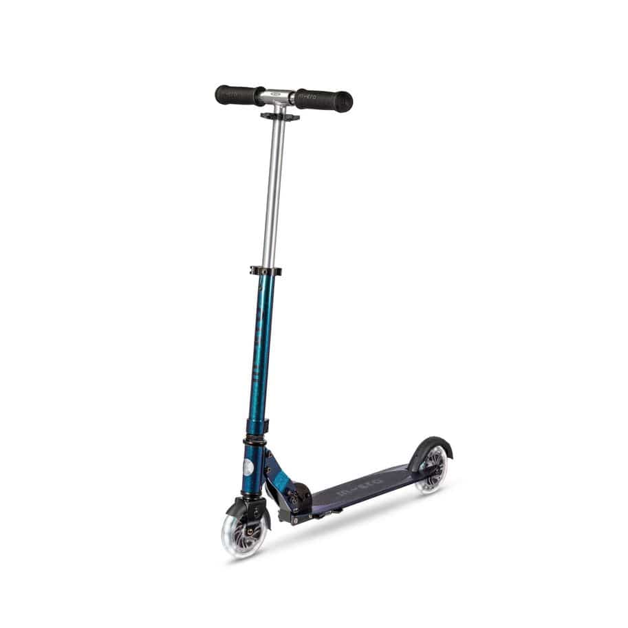 Micro Kick Scooter Purple / Green Micro Sprite Light Up Pearl Kids Scooter