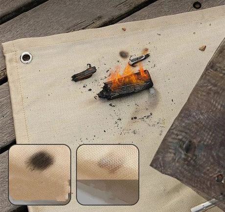 Often Accessories 39' x 39' (1 mt x 1 mt) Often Fireproof Fiberglass Mat Protection