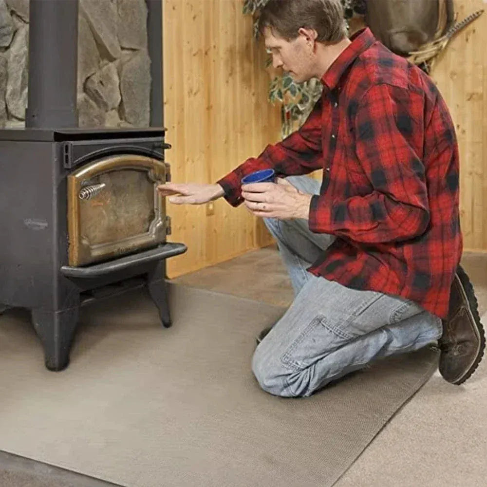 Often Accessories 39' x 39' (1 mt x 1 mt) Often Fireproof Fiberglass Mat Protection