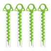 Often Accessories 4 x Pack Lime Green Often 30cm Heavy Duty Spiral Sand Dirt Stake