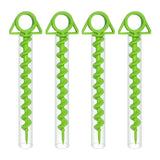 Often Accessories 4 x Pack Lime Green Often 30cm Heavy Duty Spiral Sand Dirt Stake