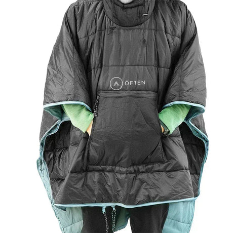 Often Accessories black-light-gray Often Alaska Waterproof Outdoor Poncho / Sleeping Bag