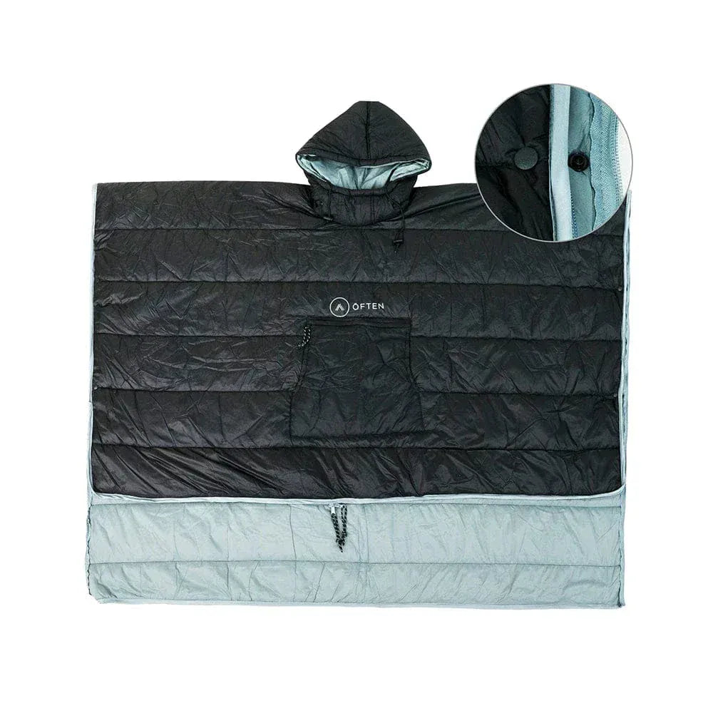 Often Accessories black-light-gray Often Alaska Waterproof Outdoor Poncho / Sleeping Bag