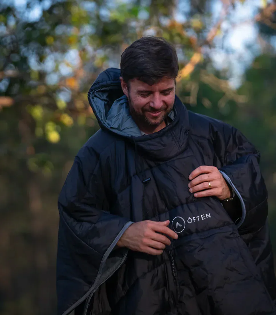 Often Accessories black-light-gray Often Alaska Waterproof Outdoor Poncho / Sleeping Bag