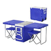 Often Multifunctional Portable Cart Wing Cooler With Folding Table and Chairs