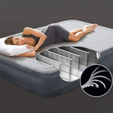 Often Accessories Intex High Quality Plush Inflatable Mattress Built-In Electric Pump (Double Bed)