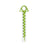 Often Accessories Lime Green Often 30cm Heavy Duty Spiral Sand Dirt Stake