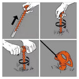 Often Accessories Often 30cm Heavy Duty Spiral Sand Dirt Stake