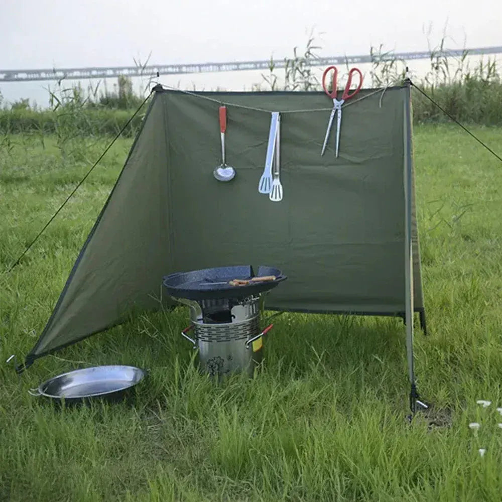 Often Accessories Often Canvas Folding Fire Windshield Wall Windbreaker Windscreen