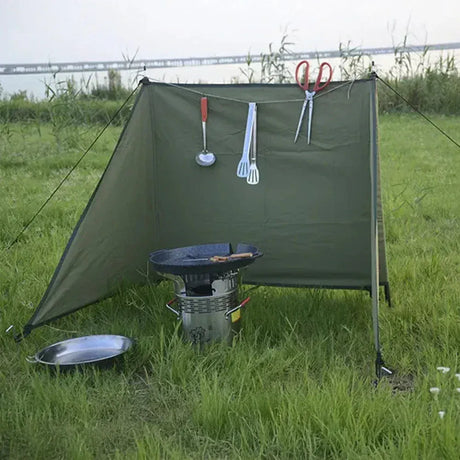 Often Accessories Often Canvas Folding Fire Windshield Wall Windbreaker Windscreen