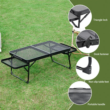 Often Accessories Often Craft Adjustable Aluminum Table with shelves