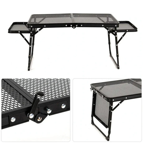 Often Accessories Often Craft Adjustable Aluminum Table with shelves
