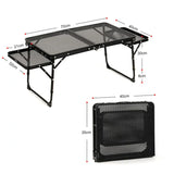 Often Accessories Often Craft Adjustable Aluminum Table with shelves
