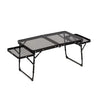 Often Craft Adjustable Aluminum Table with shelves