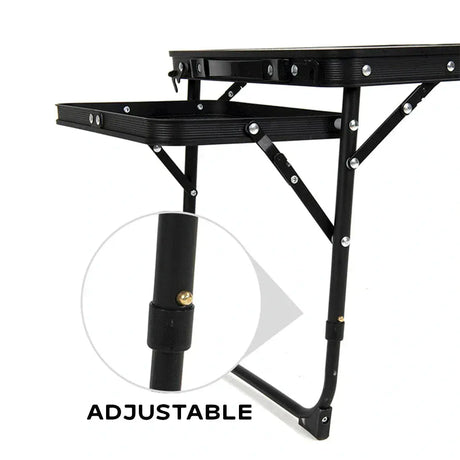 Often Accessories Often Craft Adjustable Aluminum Table with shelves