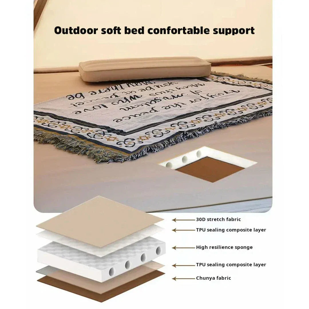 Often Accessories Often Deluxe Self Inflatable Soft Foam Air Mattress Premium