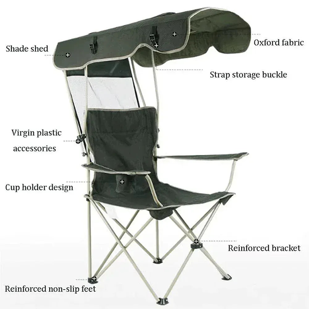 Often Accessories Often Foldable Outdoor Chair With Adjustable Canopy