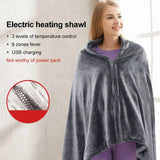 Often Accessories Often Heated Polar Poncho Cape Blanket
