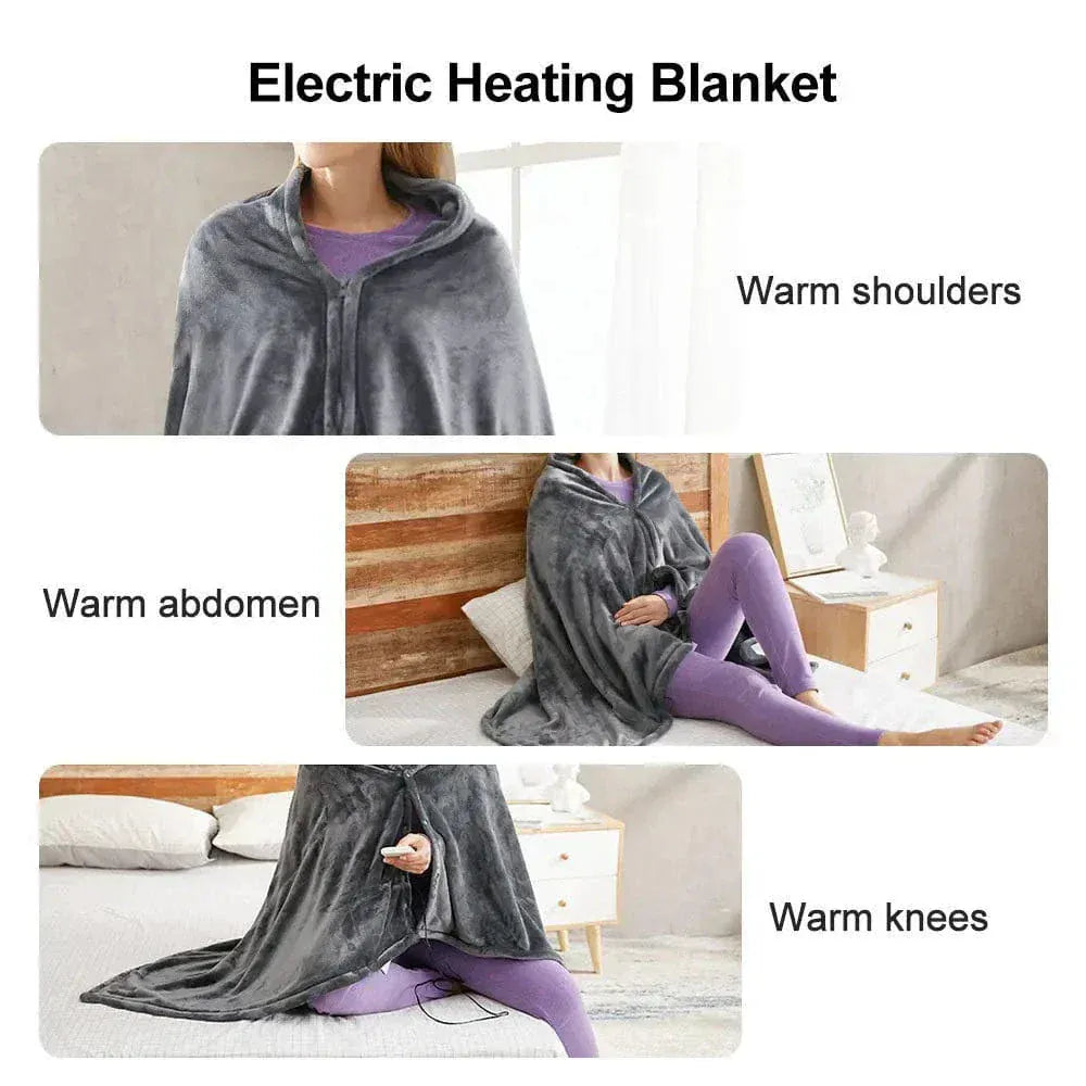 Often Accessories Often Heated Polar Poncho Cape Blanket