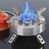 Often Accessories Often High Power Wind Resist 5 Heads Steel ButaneGas Fire Stove 12800W