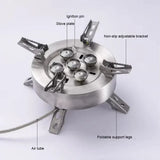 Often Accessories Often High Power Wind Resist 5 Heads Steel ButaneGas Fire Stove 12800W