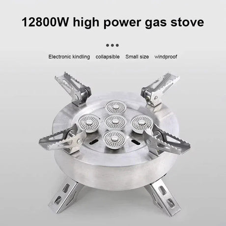 Often Accessories Often High Power Wind Resist 5 Heads Steel ButaneGas Fire Stove 12800W