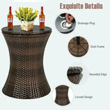 Often Accessories Often Multifunctional Deluxe Pop-up Rattan Cooler Adjustable Bar Table