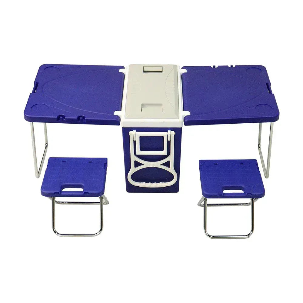 Often Accessories Often Multifunctional Portable Cart Wing Cooler With Folding Table and Chairs