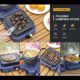 Often Accessories Often Portable Deluxe Double Burner Stove Iron Grill