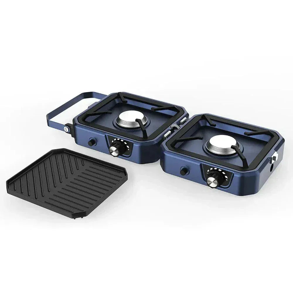 Often Accessories Often Portable Deluxe Double Burner Stove Iron Grill