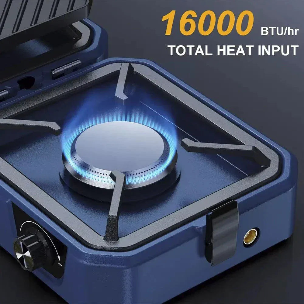 Often Accessories Often Portable Deluxe Double Burner Stove Iron Grill