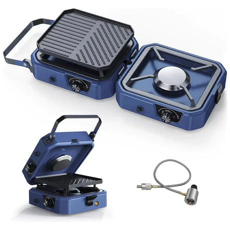 Often Accessories Often Portable Deluxe Double Burner Stove Iron Grill