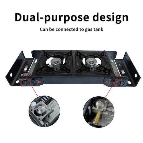 Often Accessories Often Portable Double Burner Butane / LPG Cooking Grill Stove