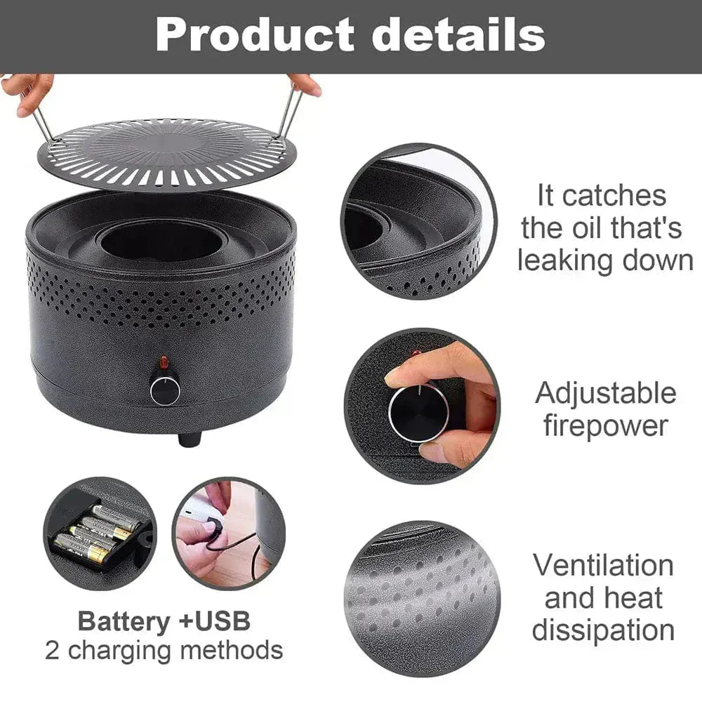 Often Accessories Often Portable Smokeless Multifunctional BBQ Grill Stove