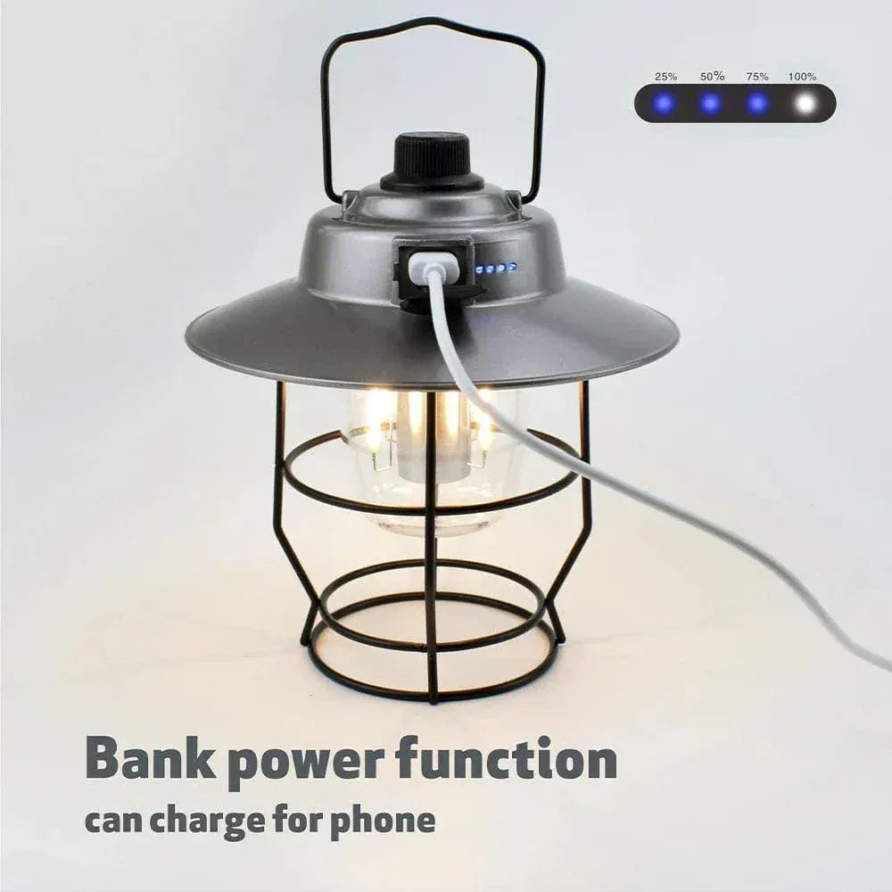 Often Accessories Often Retro Lamp Outdoor USB Rechargeable Power Bank Dimmer Camping Light (Medium Size)