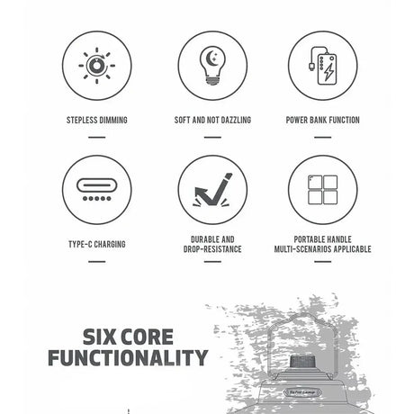 Often Accessories Often Retro Lamp Outdoor USB Rechargeable Power Bank Light (Large Size)