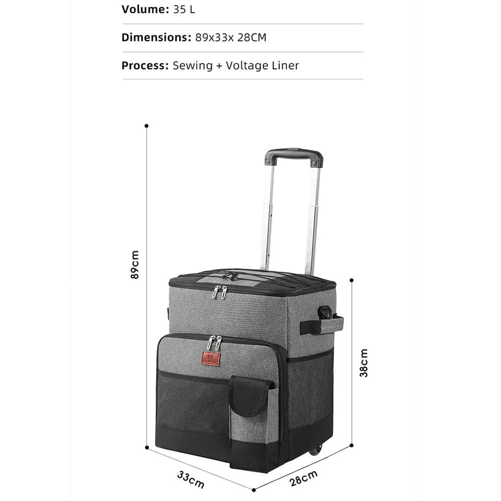 Often Accessories Outdoor 35L Cooler Bag Cart Insulated Leakproof Trolley (Large)